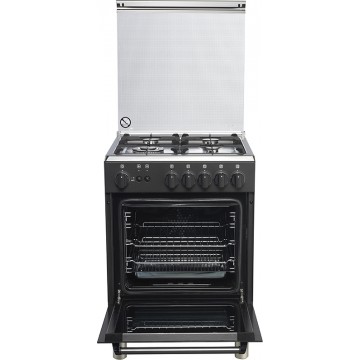 La Germania AM6 4C 81 C NE GPL Κουζίνα M680GBA6N0AKG Υγραερίου 65lt με Εστίες Υγραερίου Π59.5εκ. Inox